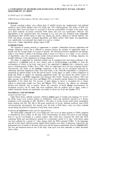 a comparison of methods for estimating supplement intake and diet