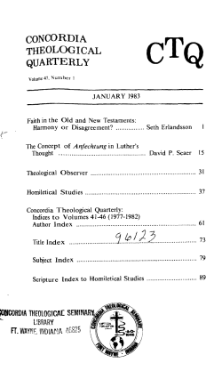 The Concept of Anfechtung in Luther`s Thought