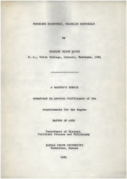 Theodore Roosevelt, Franklin historian - K-REx