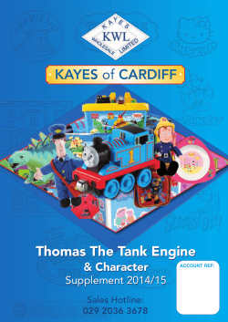 KAYES of CARDIFF Thomas The Tank Engine Thomas The Tank