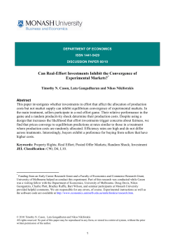 Can Real-Effort Investments Inhibit the Convergence of