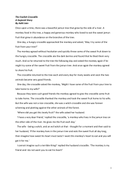 1 The Foolish Crocodile A Gujarati Story By Aditi Jain