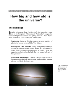 How big and how old is the universe?