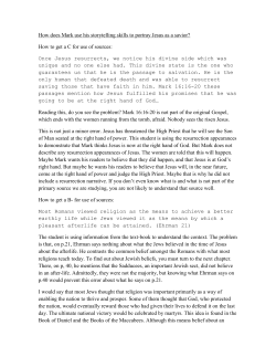 How does Mark use his storytelling skills to portray Jesus as a savior