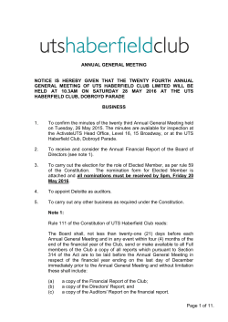 annual general meeting notice is hereby given that the twenty fourth