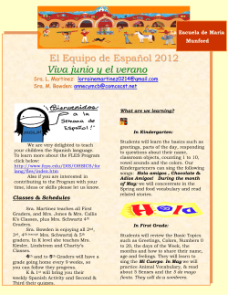 El Equipo de Espa&ntilde;ol 2012 Viva junio y el verano