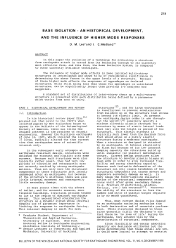 base isolation - an historical development, and the
