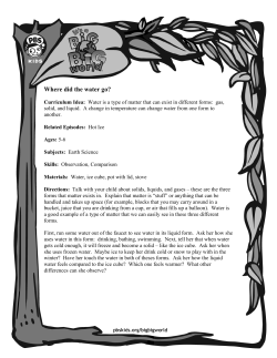 Where did the water go?