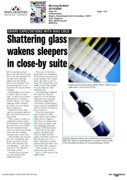 Morning Bulletin - Optimiste Wines