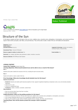 Structure of the Sun