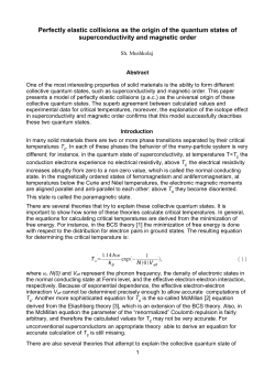 Perfectly elastic collisions as the origin of the quantum states of