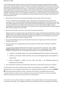 Stop the Tip - EPA Inquiry