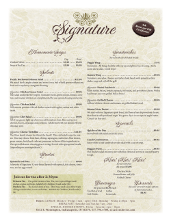 Homemade Soups Salads Stratas Sandwiches S