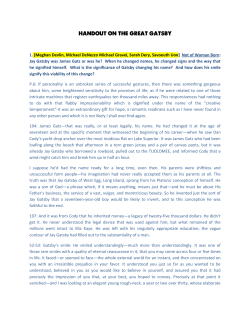 Jay Gatsby was James Gatz or wa