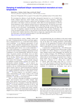 Damping of metallized bilayer nanomechanical resonators at room
