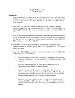 Chapter 5 of Convictions By Marcus Borg Introduction