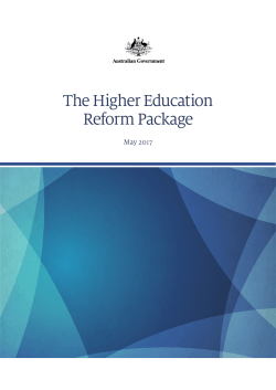 Higher Education Reform Package - Department of Education and