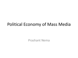 Political Economy of Mass Media