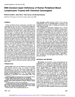 DNA Excision-repair Deficiency of Human
