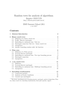 Random trees for analysis of algorithms.