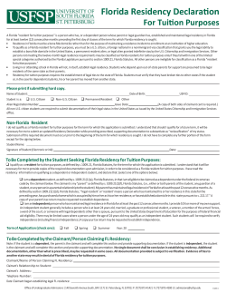 Residency Affidavit Form