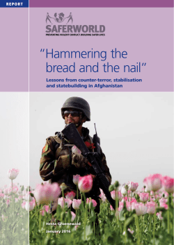 Hammering the bread and the nail