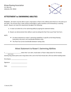 KRA Swimming Attest Form - Kitsap Rowing Association