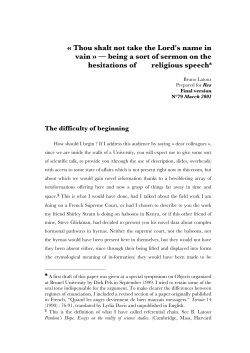 Thou shalt not take the Lord`s name in vain - bruno