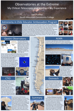 Observatories at the Extreme: My Chilean Telescopes and Southern