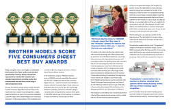 brother models score five consumers digest best buy awards