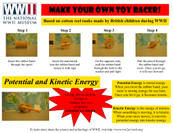 Make Your Own Toy Racer! Potential and Kinetic Energy