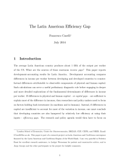 The Latin American Effi ciency Gap