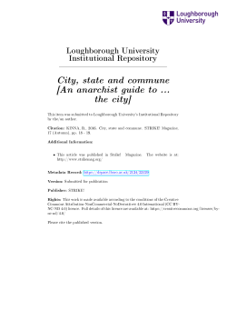An anarchist guide to the city