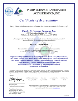 Certificate of Accreditation