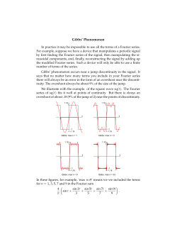 Gibbs` Phenomenon - MIT OpenCourseWare