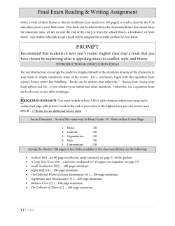 Composition--Final Exam