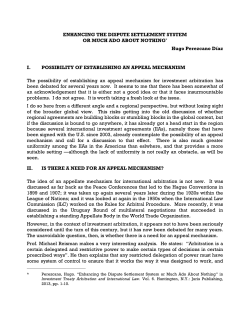 Enhancing the Dispute Settlement System, or
