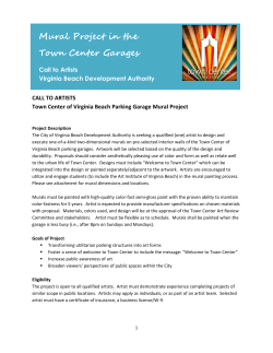 Mural Project in the Town Center Garages