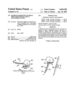 Method of removing material from the stomach using a collapsible