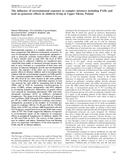 The influence of environmental exposure to