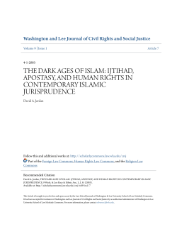 the dark ages of islam: ijtihad, apostasy, and human rights in