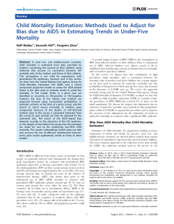 Methods Used to Adjust for Bias due to AIDS in Estimating Trends in