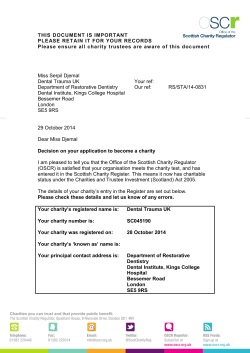 THIS DOCUMENT IS IMPORTANT PLEASE RETAIN IT FOR YOUR