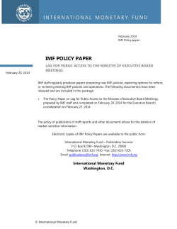 Lag for Public Access to the Minutes of Executive Board