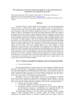 The traditional definition of tourism involves the travel of people to