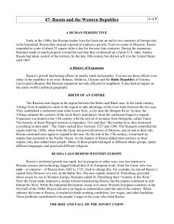 47- Russia and the Western Republics