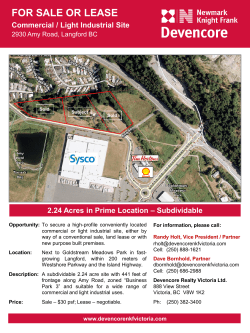 to view the brochure - NKF Devencore Victoria