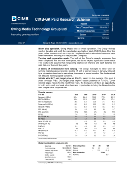 CIMB-GK Paid Research Scheme - swing media technology group