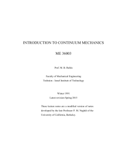 introduction to continuum mechanics