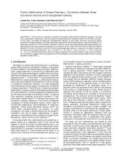 Plastic Deformation of Glassy Polymers